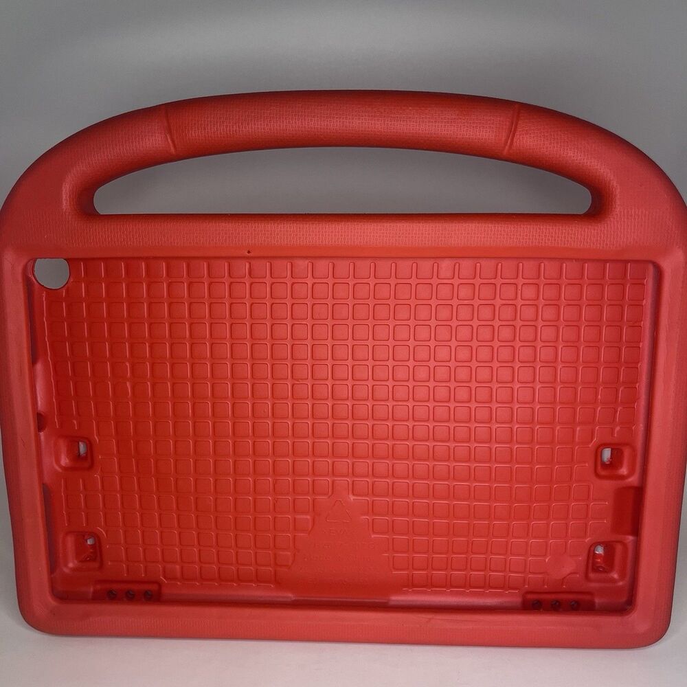Kids Tablet Case 10 Inch EVA Foam Shockproof Red with Handle Kickstand